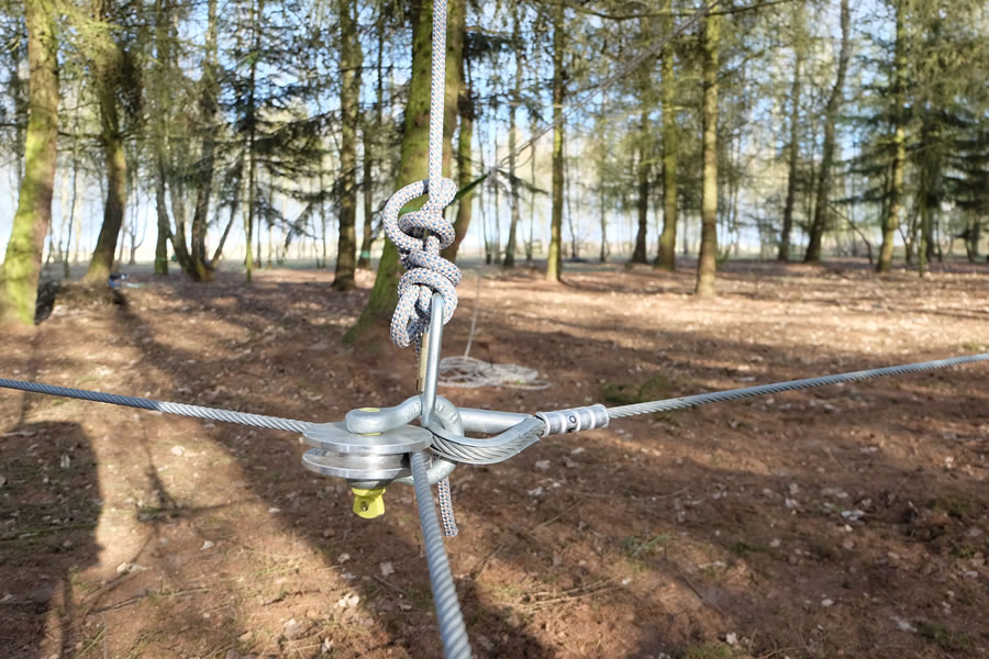 Detail Niedrigseilgarten